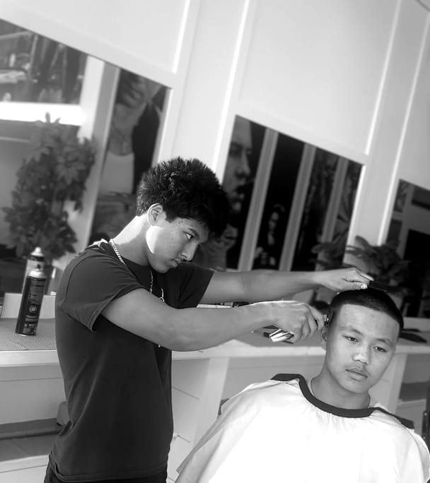 Saif, Barber at Aces Academy